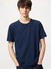 Uniqlo Supima Cotton Crew Neck Short Sleeve T-Shirt - Blue