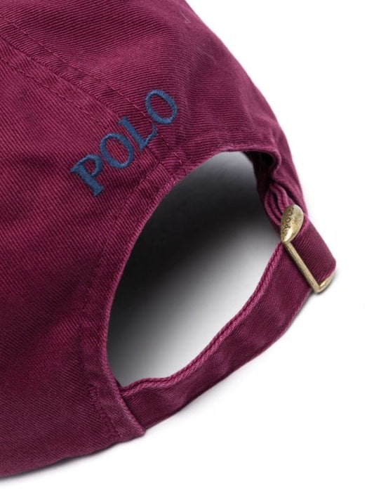 Ralph Lauren polo baseball with horse logo, burgundy blue color,