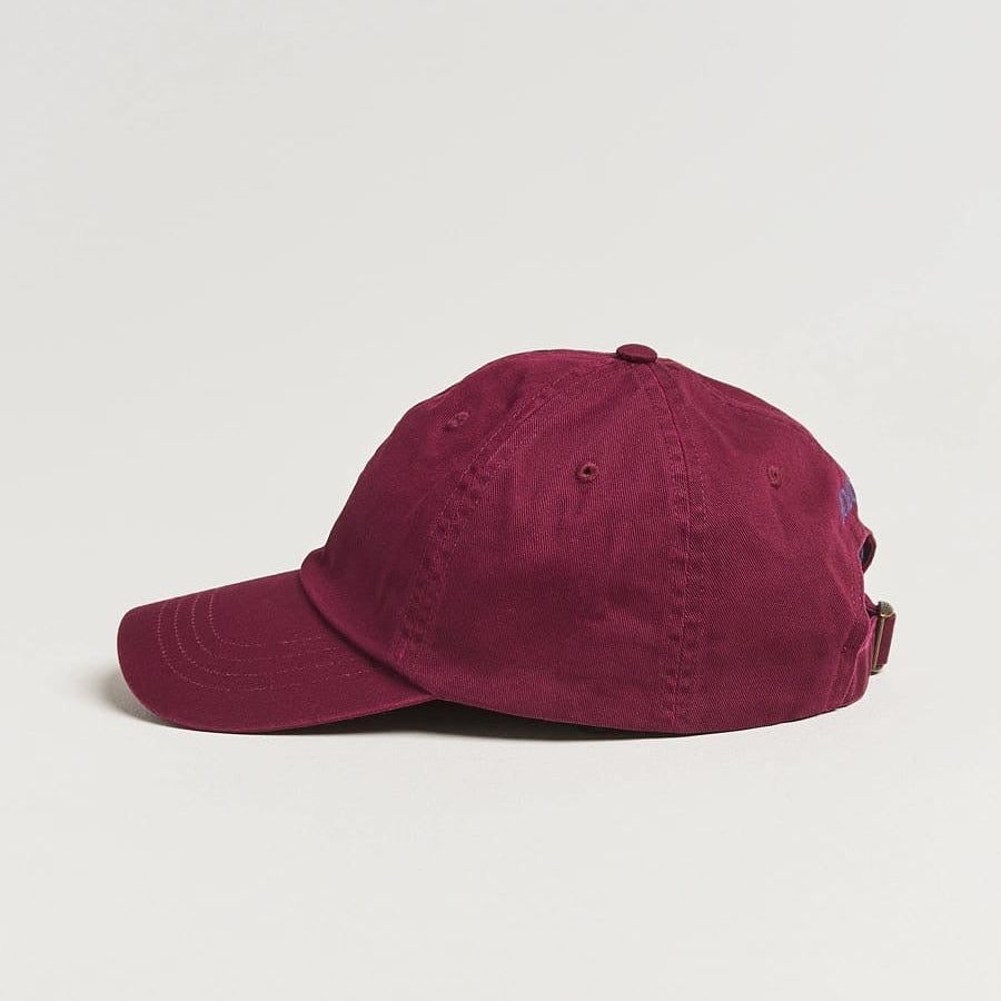 Ralph Lauren polo baseball with horse logo, burgundy blue color,