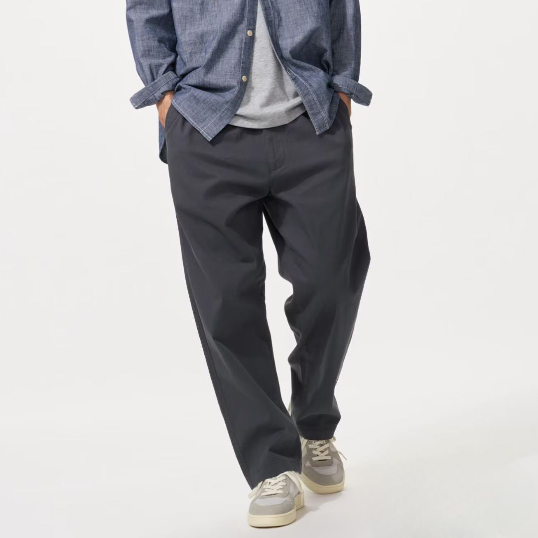 Uniqlo Stretch Easy Ankle Pants - Dark Grey