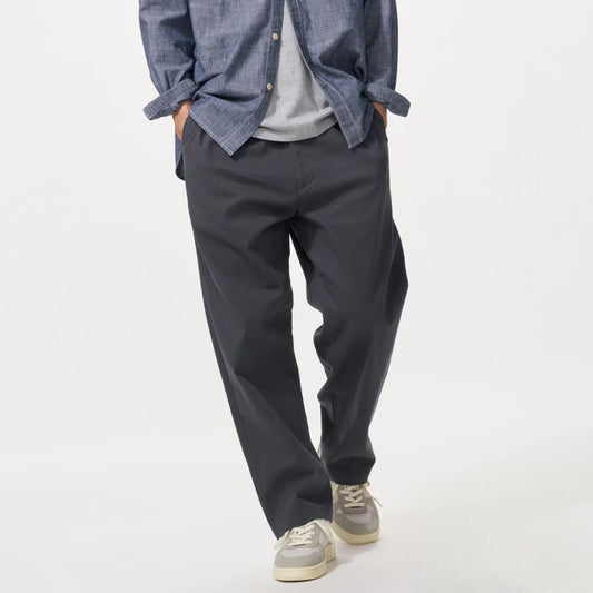 Uniqlo Stretch Easy Ankle Pants - Dark Grey