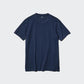 Uniqlo Supima Cotton Crew Neck Short Sleeve T-Shirt - Blue