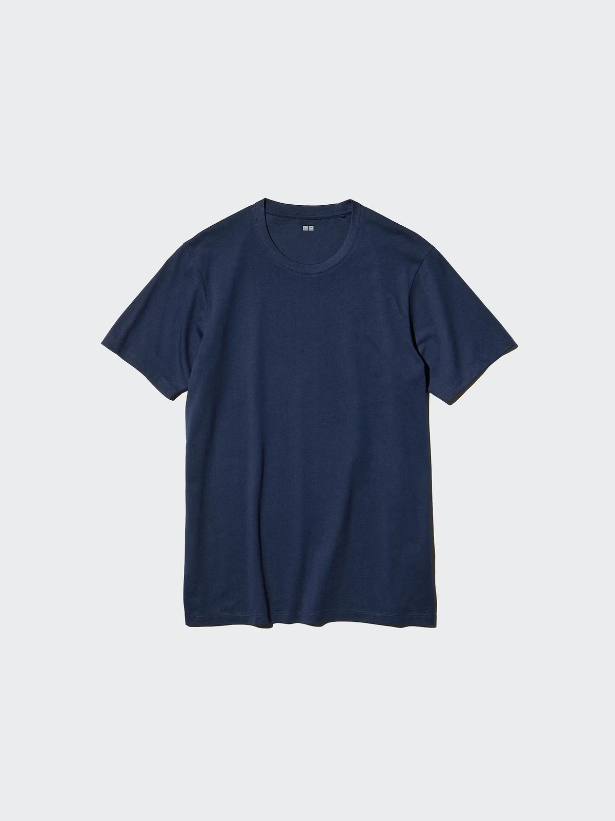 Uniqlo Supima Cotton Crew Neck Short Sleeve T-Shirt - Blue