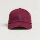 Ralph Lauren polo baseball with horse logo, burgundy blue color,