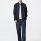 Uniqlo Stretch Easy Ankle Pants | Seersucker - Navy