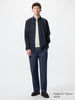 Uniqlo Stretch Easy Ankle Pants | Seersucker - Navy