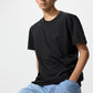 Uniqlo Supima Cotton Crew Neck Short Sleeve T-Shirt - Black