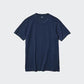 Uniqlo Supima Cotton Crew Neck Short Sleeve T-Shirt - Blue