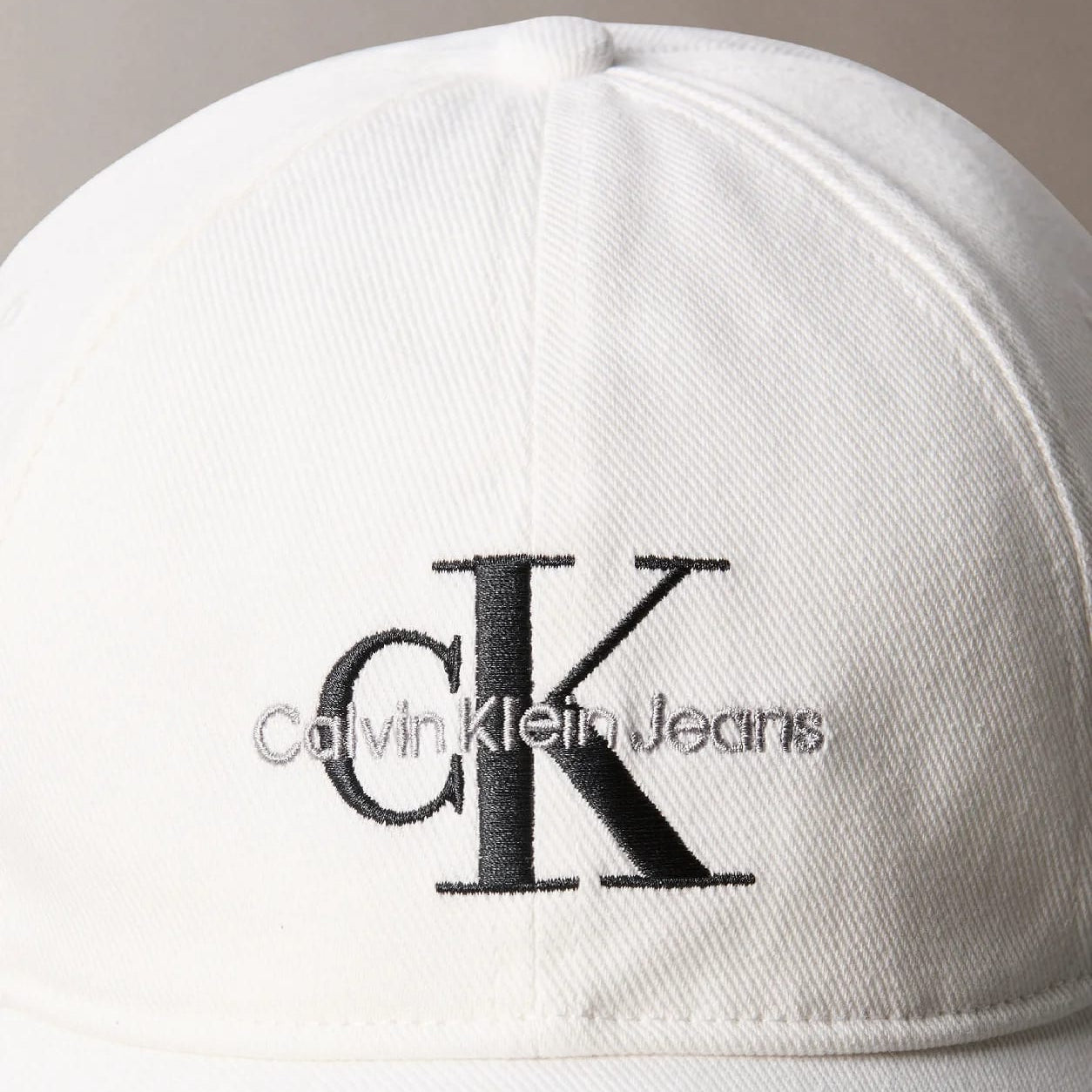 Calvin Klein Twill Logo Cap - White