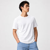 Uniqlo Supima Cotton Crew Neck Short Sleeve T-Shirt - White